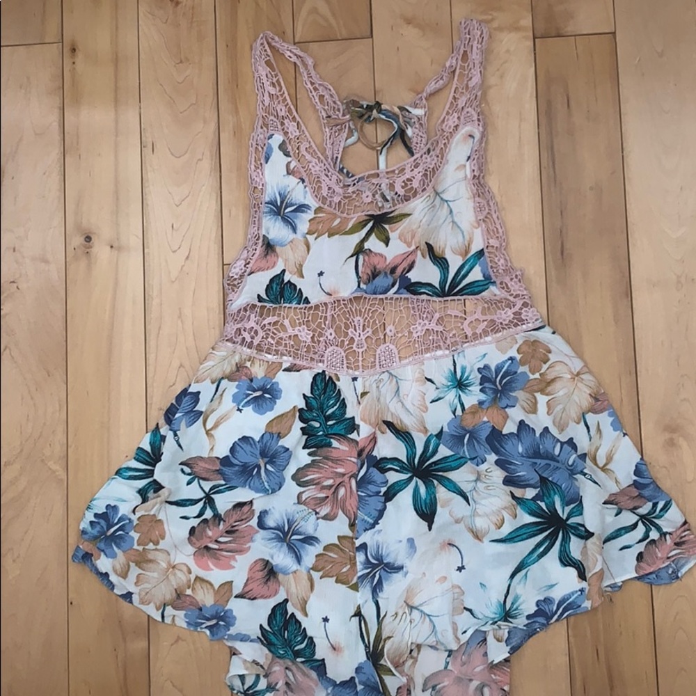 Solemio Floral Beach Romper